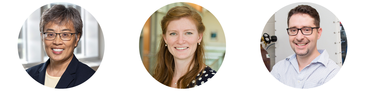 Elizabeth Hsiao-Wecksler, Shelby Hutchens, Kyle Smith headshots.