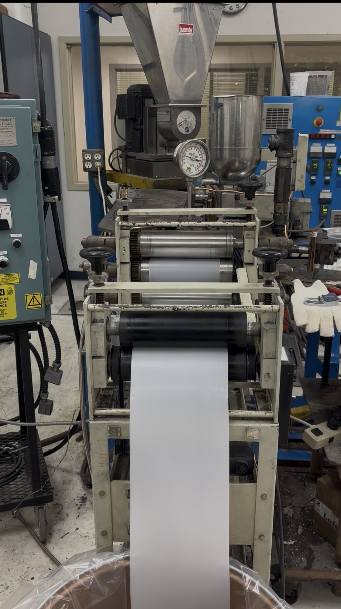 roll of film coming off the manufacturing process