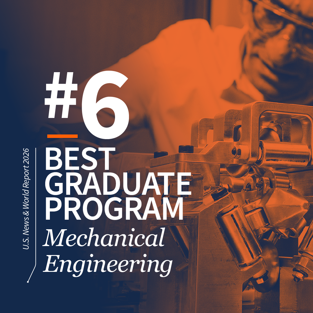 #6 best graduate program in mechanical engineering