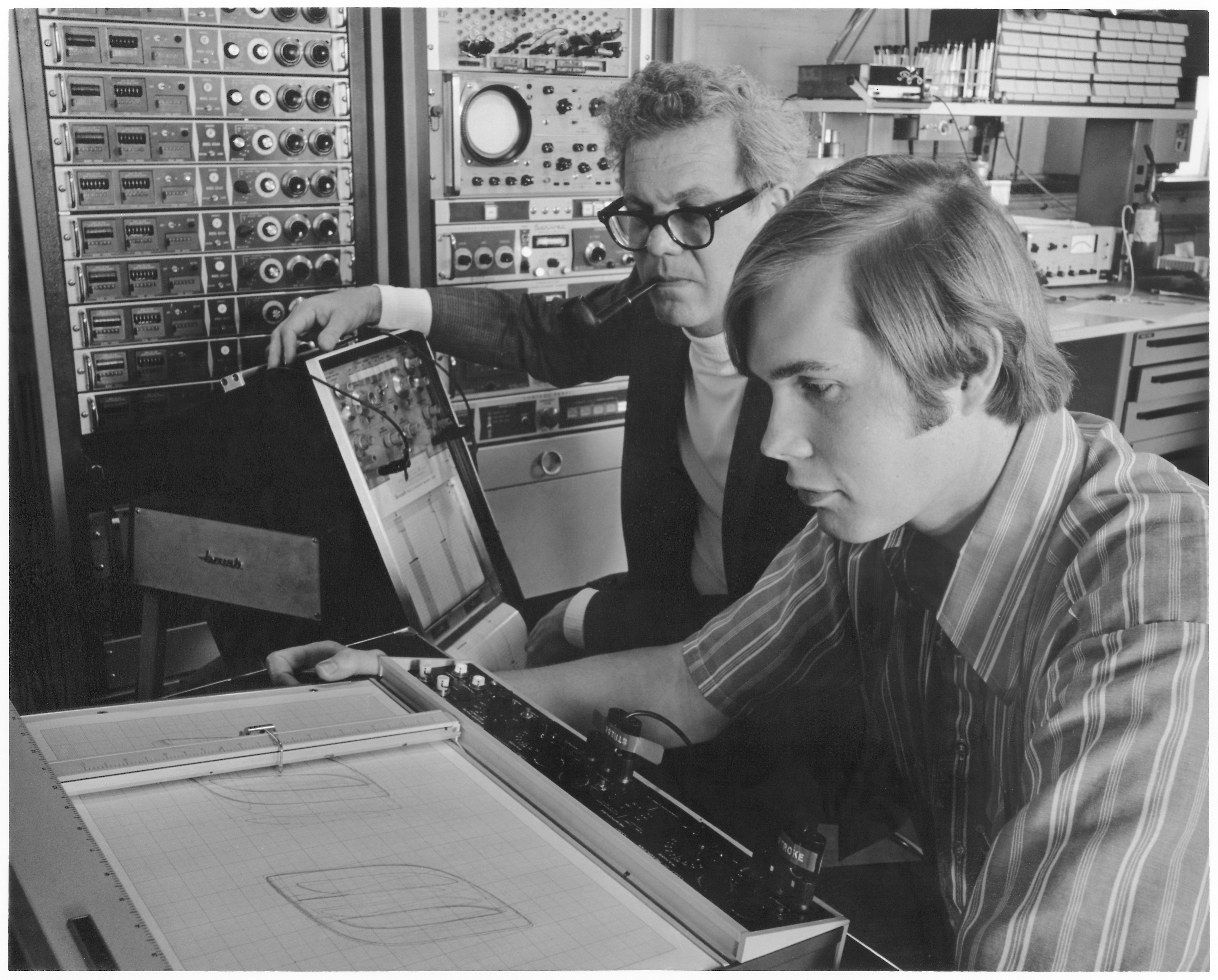 Jo Dean Morrow with a student. circa 1970