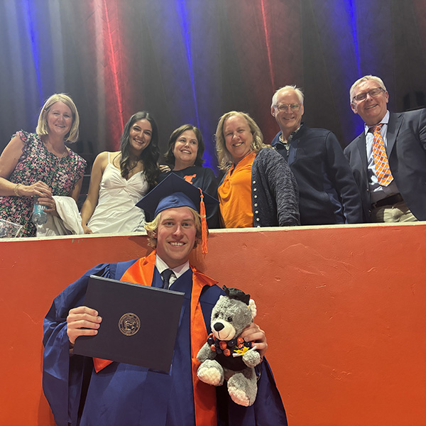 Chris Wichlac on his graduation day