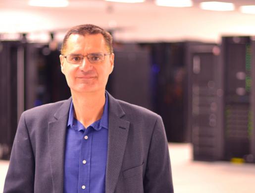 Seid Koric at NCSA's Blue Waters supercomputer facility