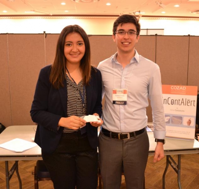 InContAlert allows the elderly to live with dignity and confidence since their lives will no longer be disrupted by urinary incontinence. (Karla Rivero Valles, left)