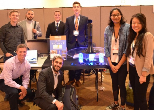 Lumos Industries aims to turn nuclear waste into energy through our nuclear-renewable hybrid technology. (Naga Sai Rogita Mocharla, second from right)