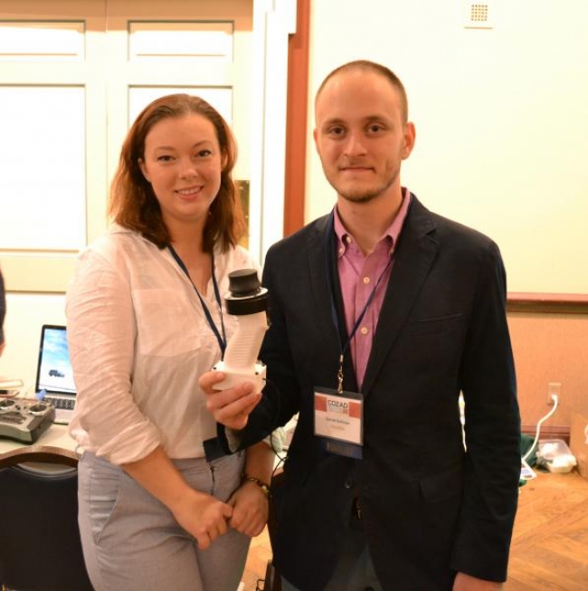 OmniPilot is the first easy-to-use high-precision drone controller. OmniPilot increases the accessibility of drone flight to first responders, consumers, and businesses by minimizing its prohibitive training time and crash risk. (Daniel Kofman, right; Joseph Hong, not pictured)