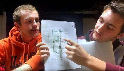 Alex Darragh, left, and MechSE's Matt Steinlauf