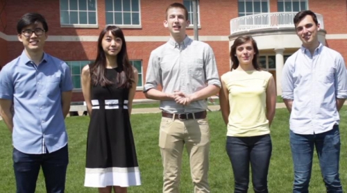 From left: Jowon Kim, Sharon Tsubaki, Luke Meyer, Naomi Audet, and Andrew Peterman.