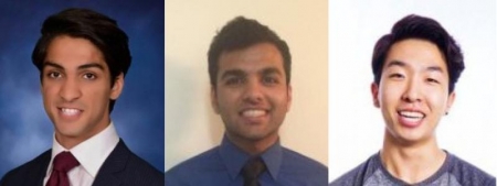 From left: Atyab Bhatti, Kush Maheshwari, and John Yoon.