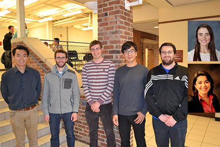 NSF winners (left to right): Donggyu Benjamin Sohn, Herschel C. Pangborn, Joshua A. Schiller, Anthony Fan, Keegan Moore. Inset: Ashley Armstrong (top), Svjetlana Stekovic. 
