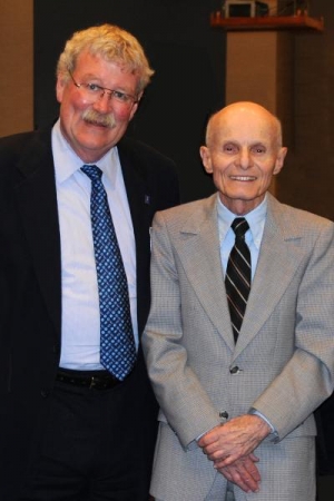 Edward Caulfield, left his mentor Professor Emeritus Robert E. Miller.