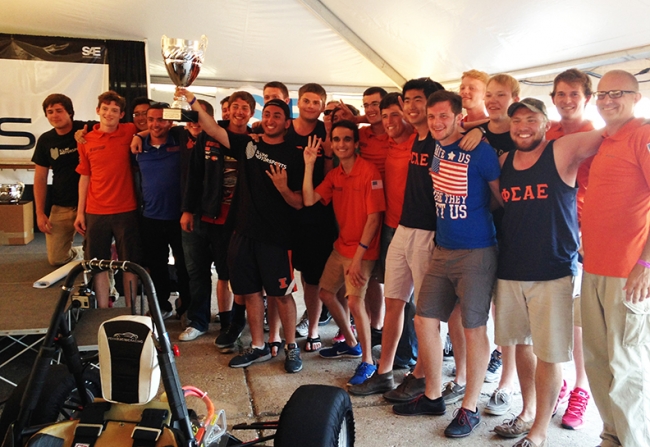 The 2015 Formula SAE team from the University of Illinois.