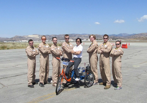 The 2014-2015 team, l-r: Ian O'Leary, Grant Hallan, Christian Dawson, Sebastian Dargatz, Professor Elizabeth Hsiao-Wecksler, Iain Brearton, Mark Esposito, and Katie McGrew.