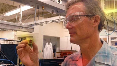 Professor Daniel Tortorelli at work during his visit at Lawrence Livermore National Laboratory. Photo by Julie Russell.