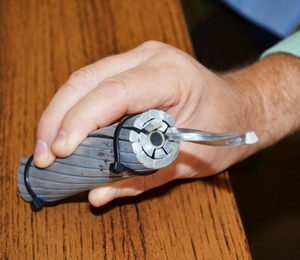 The wire strands inside power cables are some of the HV/TMS Center's primary research concerns.