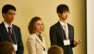 Members of the MechSE senior design team that developed the improved intubation device.