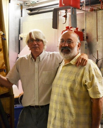 MechSE professors Tony Jacobi and Predrag Hrnjak