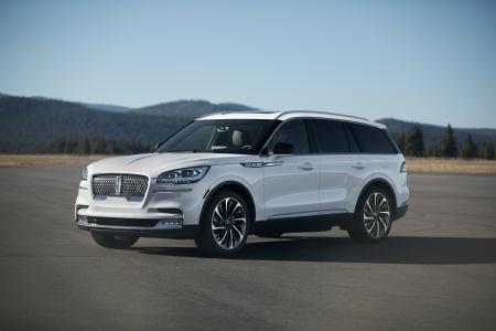 The 2020 Lincoln Aviator offers a hybrid model that can make 494 horsepower. Photo courtesy of Lincoln Motor Company.