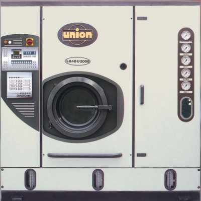 Dry cleaning machines use solvents other than water to clean clothes, but follow a process similar to that of a typical washing machine.
