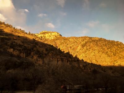 Late afternoon in Glenwood Canyon.