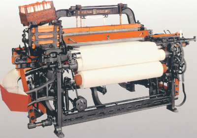 Toyoda invented Japanâ€™s first self-powered loom, made of iron and wood with a transmission driven by steam.