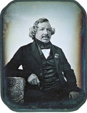 Daguerreotype of Louis Daguerre. Image in the public domain.