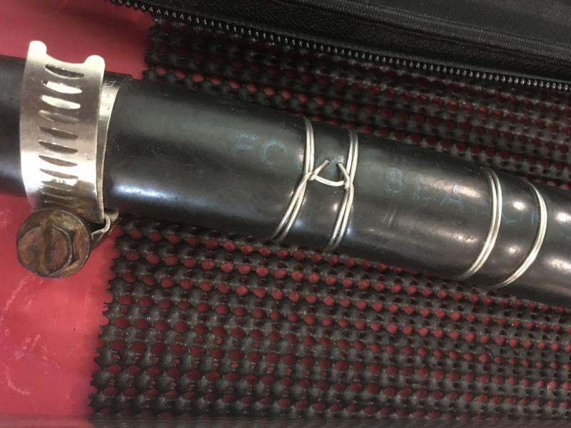 A hose clamp versus Clamptite's wire clamps.