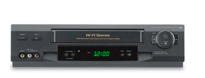 VCR players can play videotapes as well as record live TV onto tape.