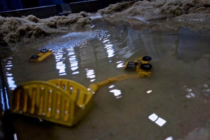 Hydrology project on display at Engineering Open House.