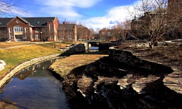 Boneyard Creek after the snowmelt.
