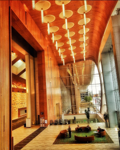 SWE conference: stunning architecture at the Nasville Music City Center.