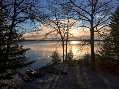 Winter photo taken at Higgins Lake, Michigan. December 2014. Photo by Taylor Tucker. 