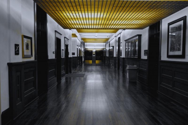 Inside Engineering Hall.