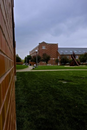 View of MEL from Grainger Library.