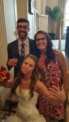 I guess you can't get mad if the photobomber is the bride.