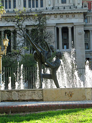 A fountain in Montevideo.