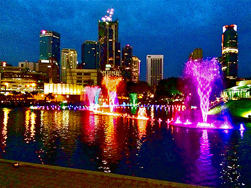 Strolling around Kuala Lumpur.