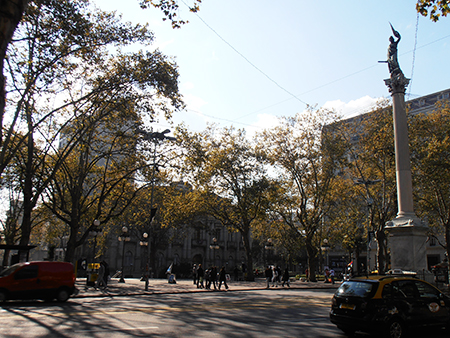 Main plaza on el 18 de Julio.