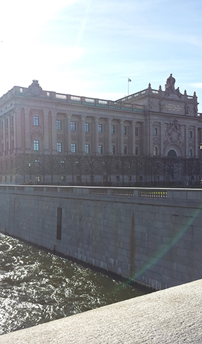 Riksdagen, a Parliament building in Gamla Stan in Stockholm. Now that the weather is nice, we can actually spend our afternoons exploring without freezing!