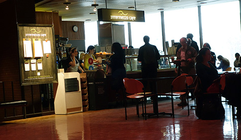 Intermezzo Cafe inside the Krannert Center for the Performing Arts.