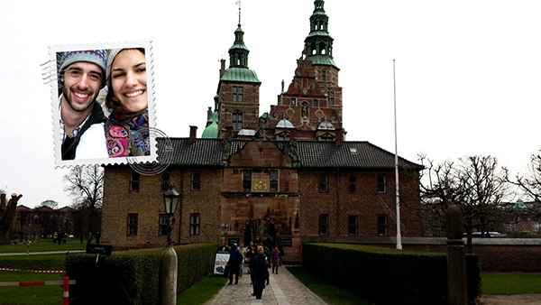 Amanda with Andrew Widlacki (BSME expected May 2014) at the Rosenberg Castle in Copenhagen, Denmark.