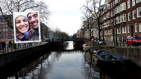 Andrew Widlacki (BSME expected May 2014) is also studying abroad in Sweden with Amanda. They're pictured here in Amsterdam.