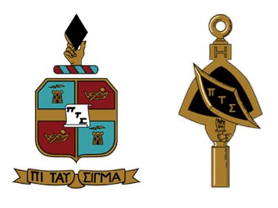 The Pi Tau Sigma coat of arms and emblem. 