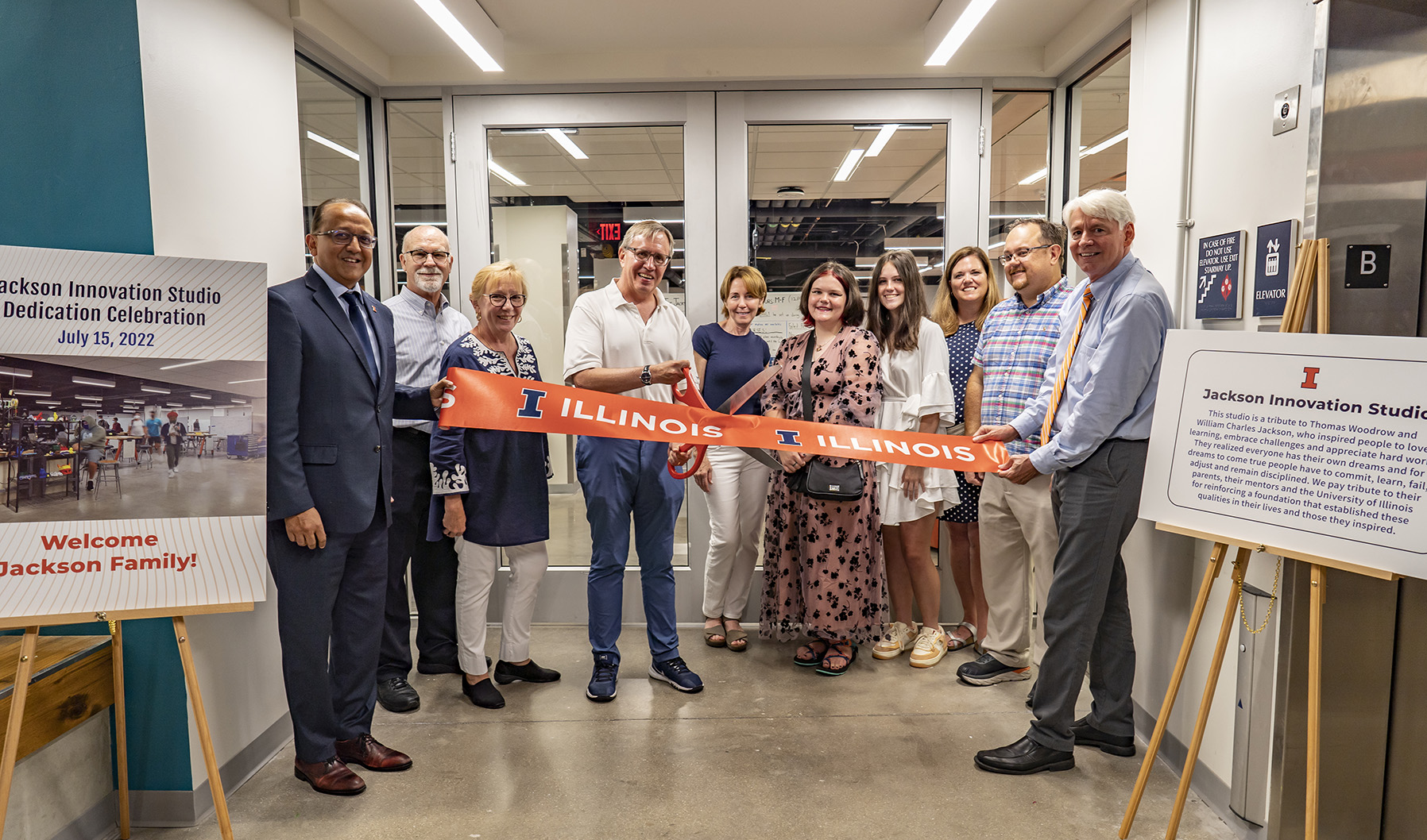 ribbon cutting at Jackson Innovation Studio