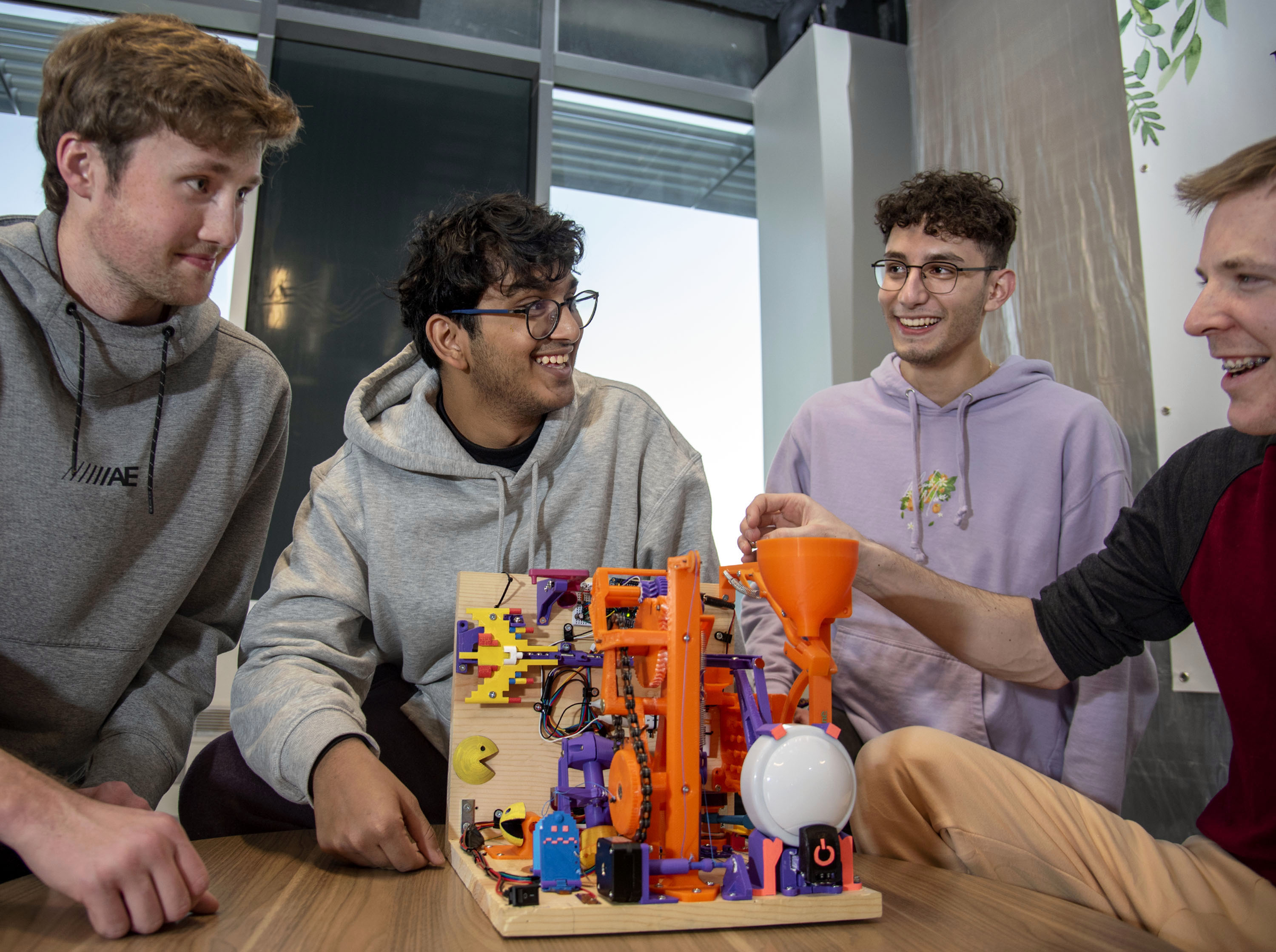 Rube Goldberg team of students, Fall 2022