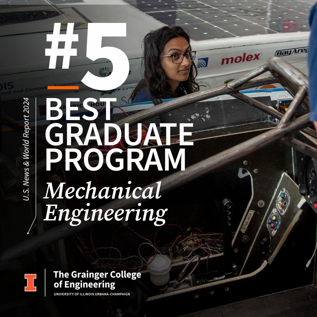 MechSE Graduate Programs ranks No. 5