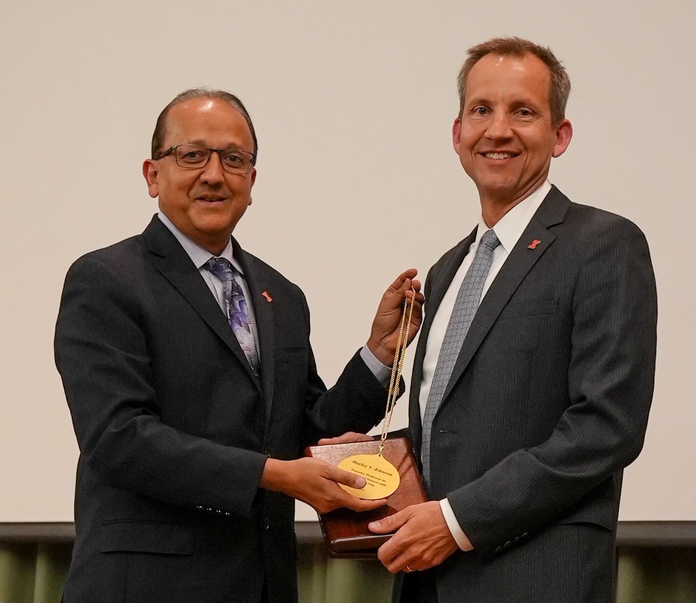 Dean Rashid Bashir and Professor Harley Johnson