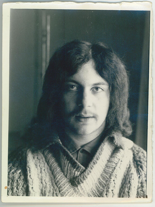 Joseph Bentsman in the 1970s looking at camera.