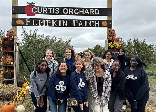 Women in MechSE at the pumpkin patch